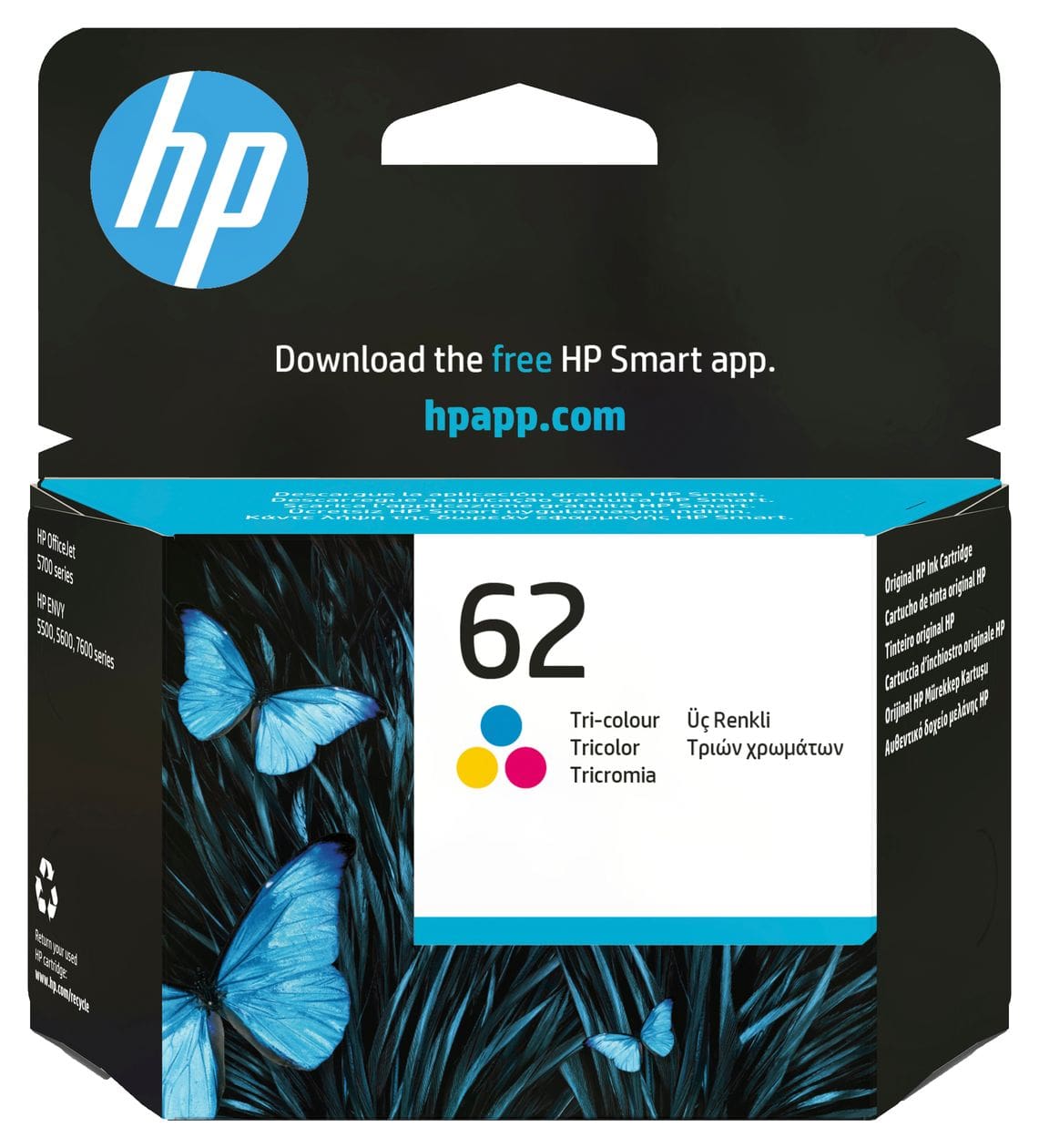 Nr.62 originale Druckerpatrone Cyan, Magenta, Gelb 4,5 ml 
