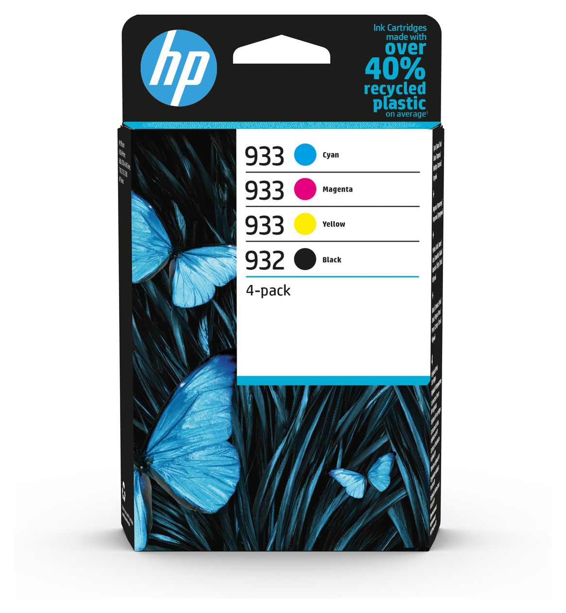 Nr.932 originale Druckerpatronen Schwarz, Cyan, Magenta, Gelb 8,5 ml 4 ml 400 Seiten 