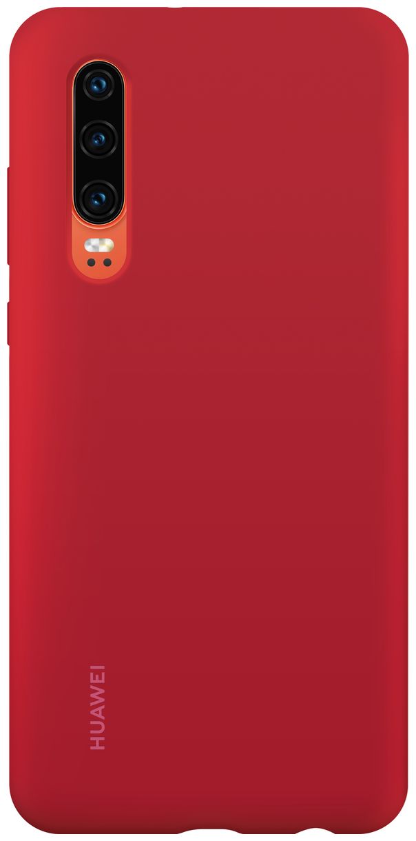 Silikon Car Case Cover für Huawei P30 (Rot) 