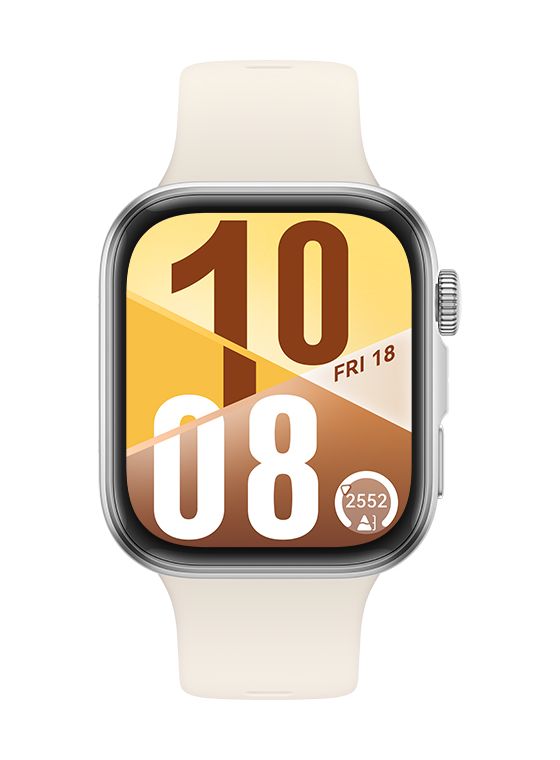 Watch Fit 4 Digital 38 mm Smartwatch Rechteckig 168 h 337 ppi  (Silber) 