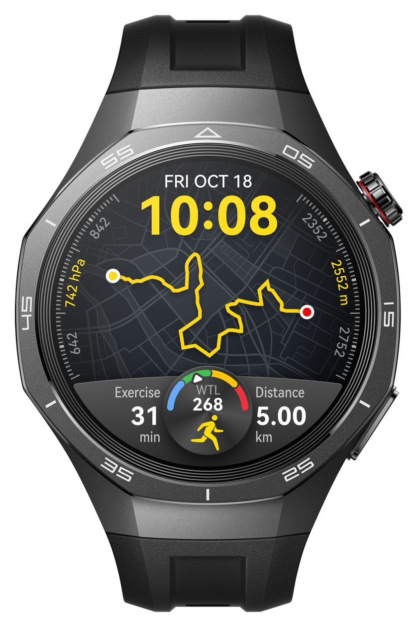 Watch GT5 Pro Digital 46 mm Smartwatch Rund IP69K 336 h 326 ppi  (Schwarz) 