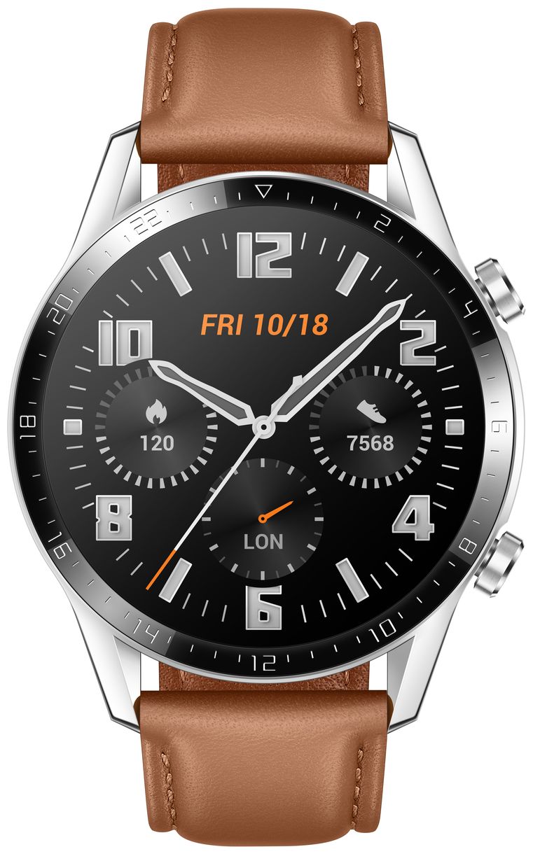 Watch GT 2 Digital 46 mm Smartwatch Rund 336 h 326 ppi (Edelstahl) 