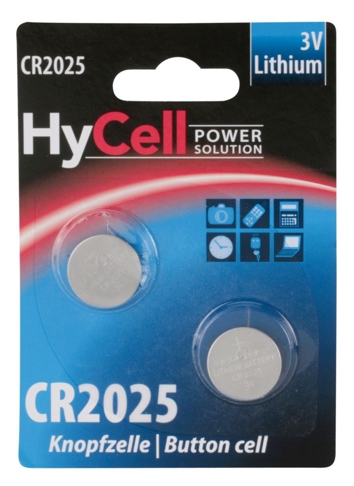 Knopfzelle CR2025 Lithium 3 V 1 Stück  (Silber) 