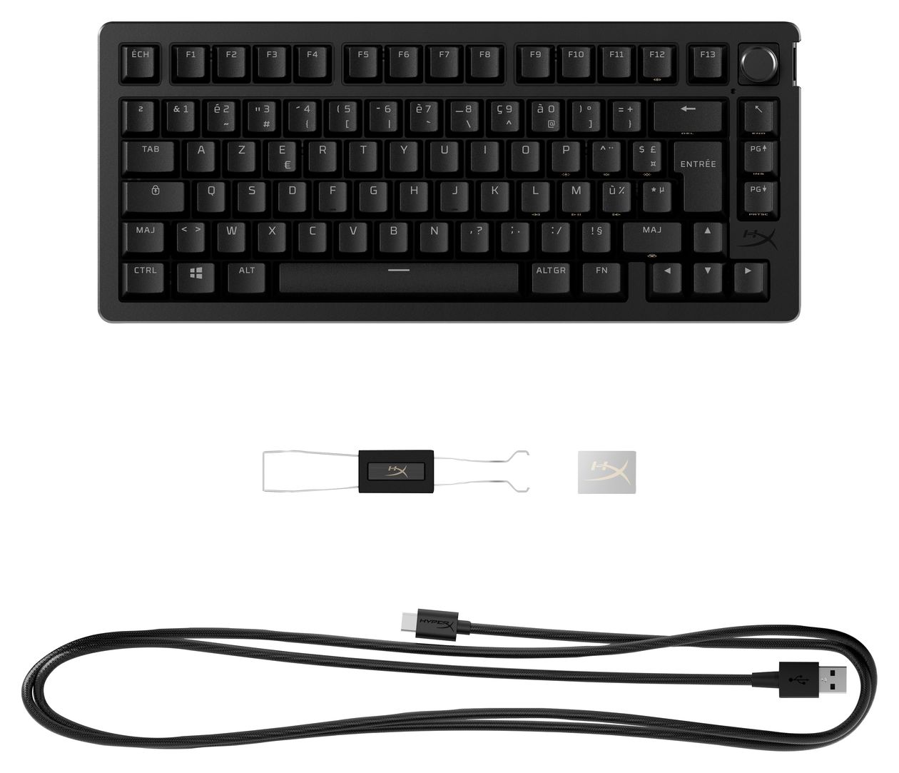 Alloy Rise 75 RGB-LED Gaming Tastatur USB  (Schwarz) 