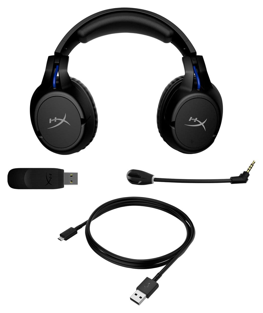 Cloud Flight Over-Ear Gaming Kopfhörer kabelgebunden/kabellos  (Schwarz) 