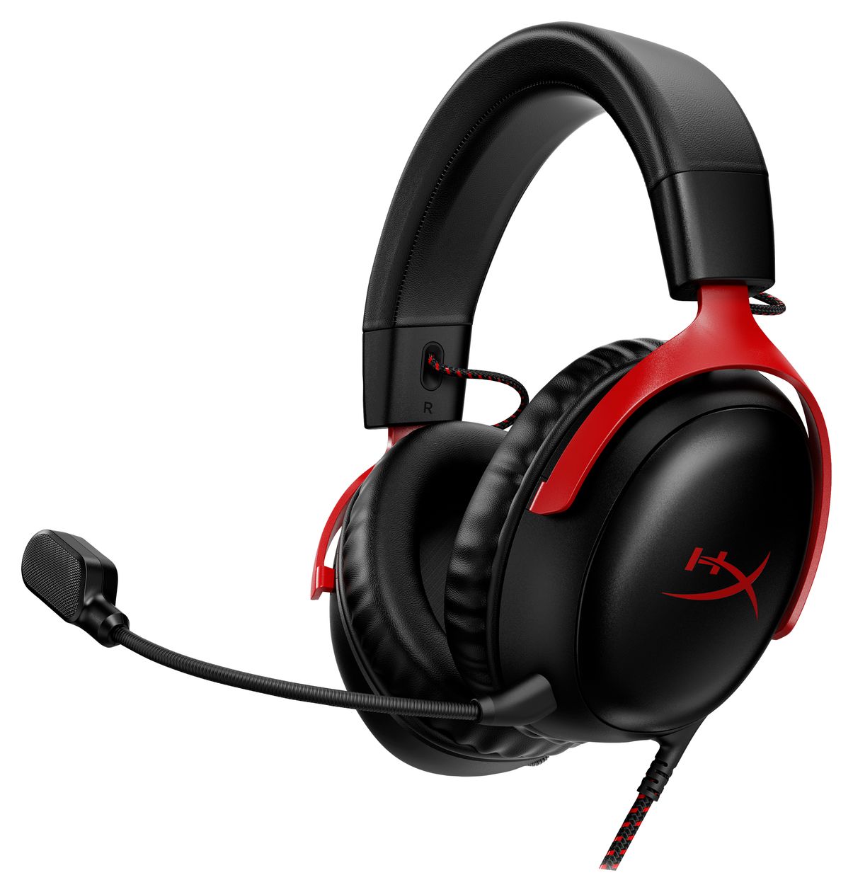 Cloud III Gaming Over-Ear Gaming Kopfhörer kabelgebunden USB Typ-C  (Schwarz/Rot) 