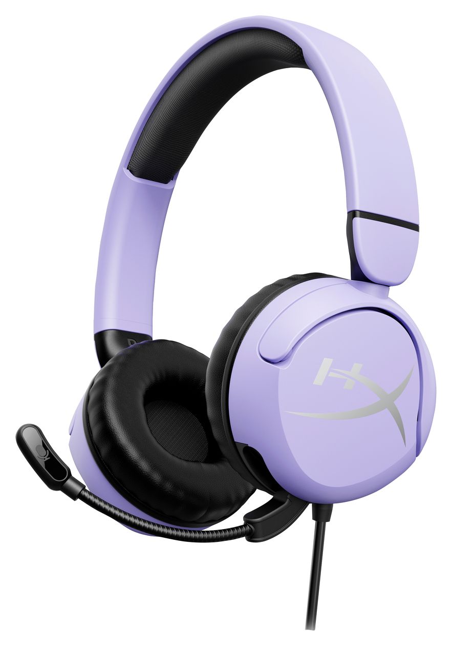 Cloud Mini Gaming Ohraufliegender Kopfhörer Kabelgebunden  (Schwarz, Lavendel) 