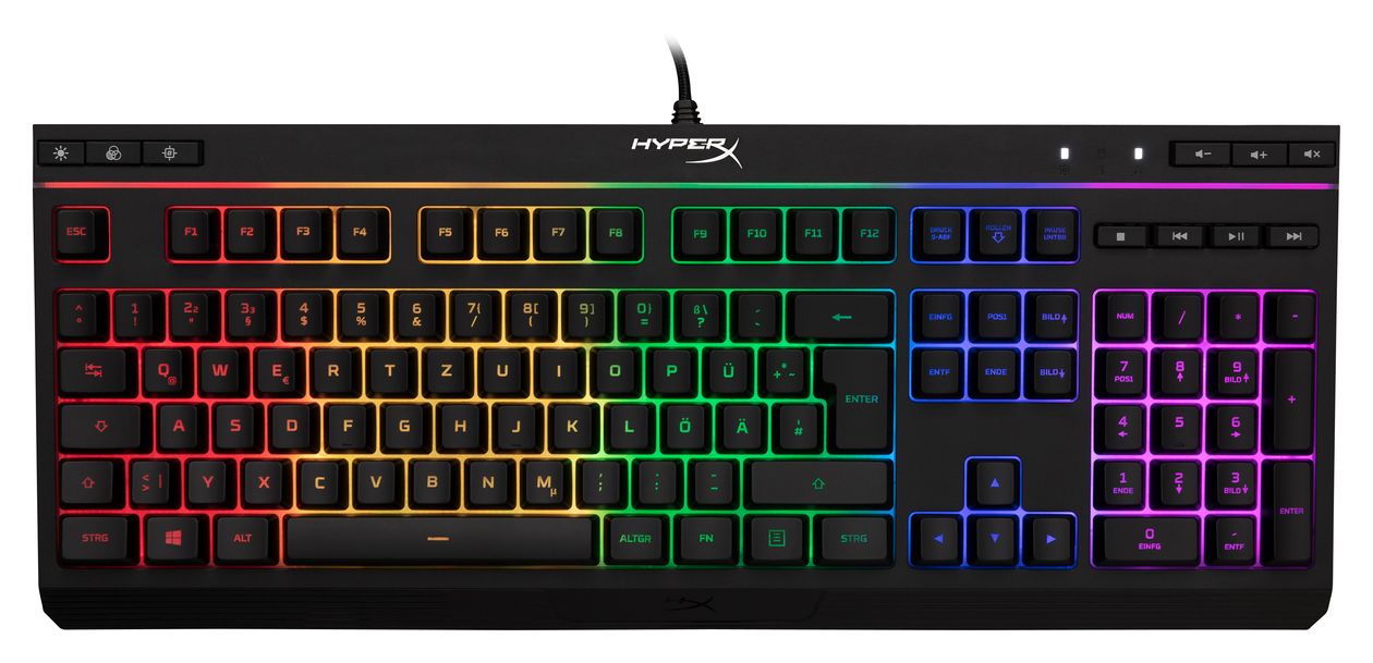 HyperX Alloy Core(DE-Layout) RGB-LED Gaming Tastatur USB  (Schwarz) 