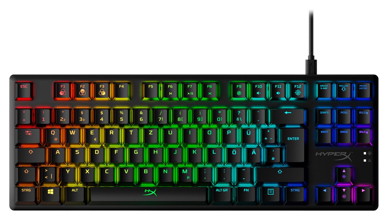 HyperX Alloy Origins Core – Mechanische Gaming-Tastatur – HX Red (DE-Layout) 