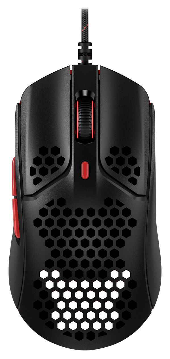 HyperX Pulsefire Haste 16000 DPI Gaming Maus Optisch  (Schwarz, Rot) 