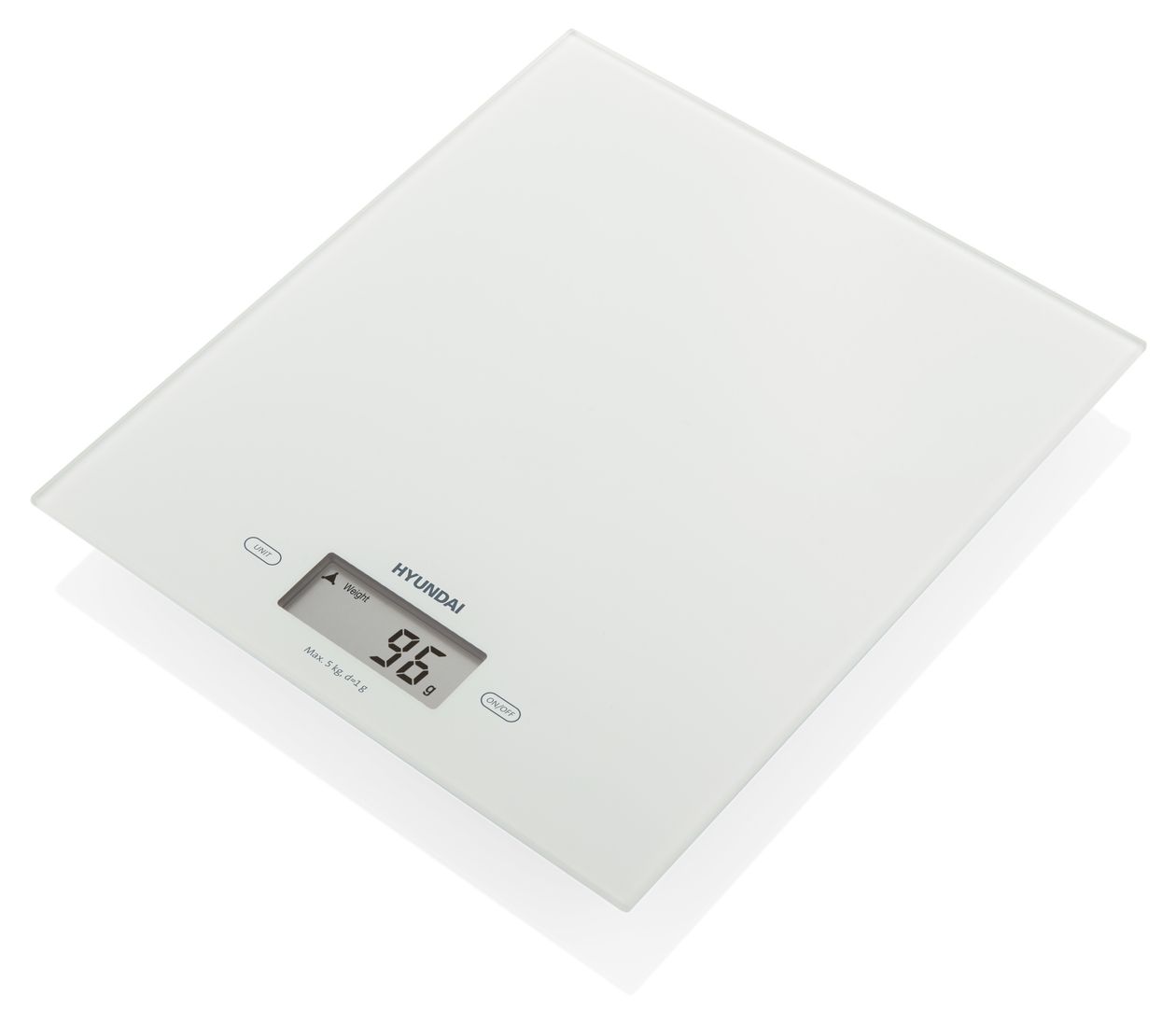KVE893 Elektronische Küchenwaage bis 5 kg Genauigkeit 1 g  (Weiß) 