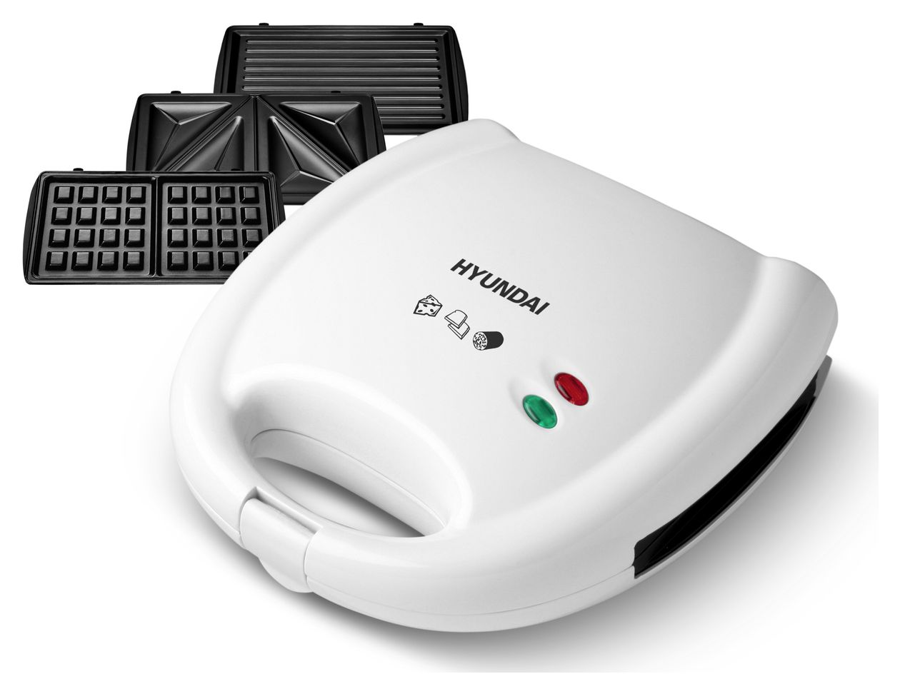 SM627 Sandwichmaker 700 W für 4 Sandwiches  (Weiß) 