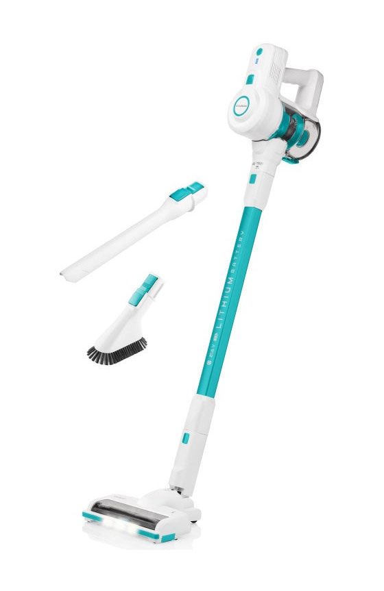 VC938 Handstaubsauger Beutellos 26,5 V HEPA  (Weiß, Türkis) 