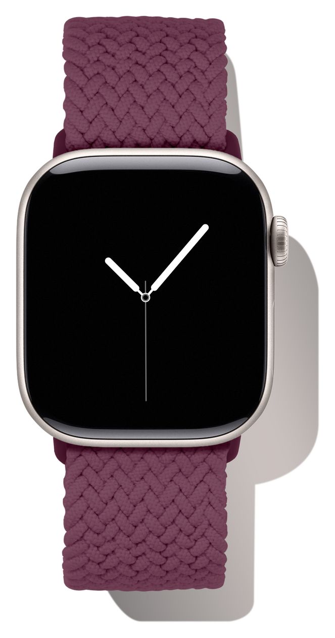 Soft Braid Watch Band Armband 22 mm Apple Watch 42/44/45/46/49  (Violett) 