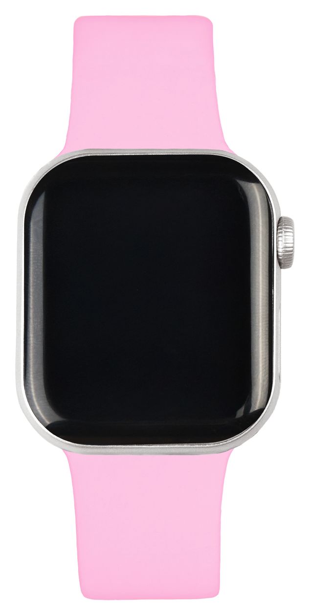 Silicone Watch Band Armband M/L 20 mm Apple Watch 38/40/41/42 (Series10)  (Pink) 