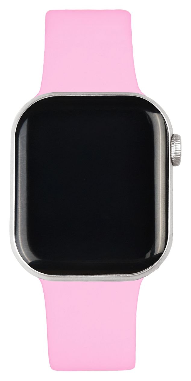 Silicone Watch Band Armband S/M 20 mm Apple Watch 38/40/41/42 (Series10)  (Pink) 