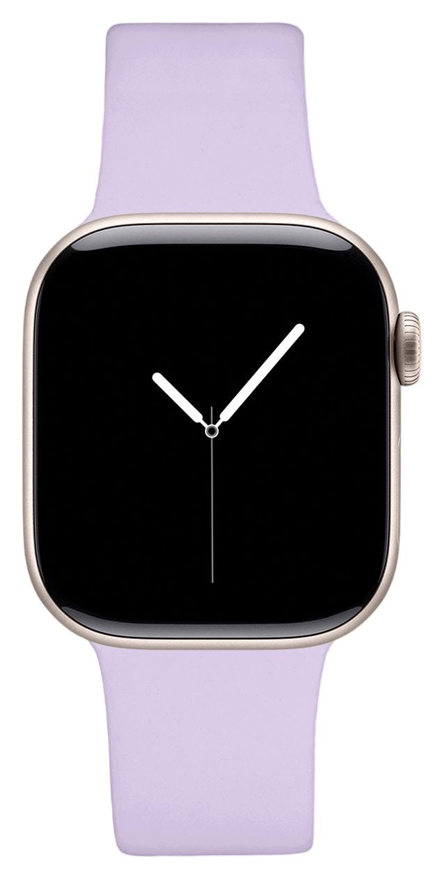 Silicone Watch Band Armband 20 mm Apple Watch 42/44/45/46/49 - M/L  (Lavendel) 