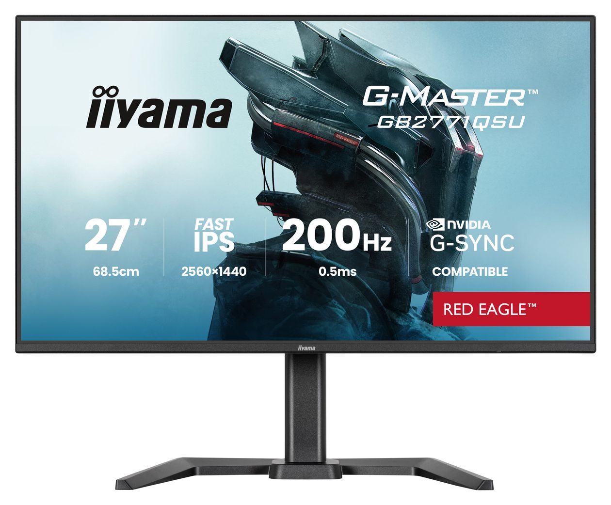 G-Master GB2771QSU-B1 Quad HD Monitor 68,6 cm (27 Zoll) 16:9 350 cd/m²  (Schwarz) 