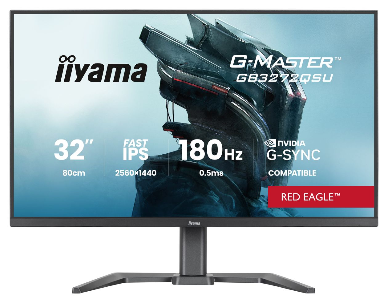 G-Master GB3272QSU-B1 Quad HD Monitor 80 cm (31.5 Zoll) 16:9 400 cd/m²  (Schwarz) 