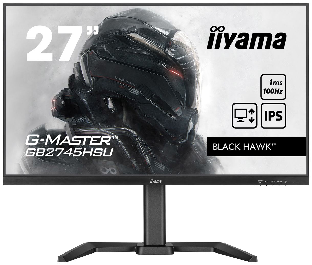 G-Master GB2745HSU-B1 Full HD Monitor 68,6 cm (27 Zoll) EEK: E 16:9 1 ms 250 cd/m² (Schwarz) 