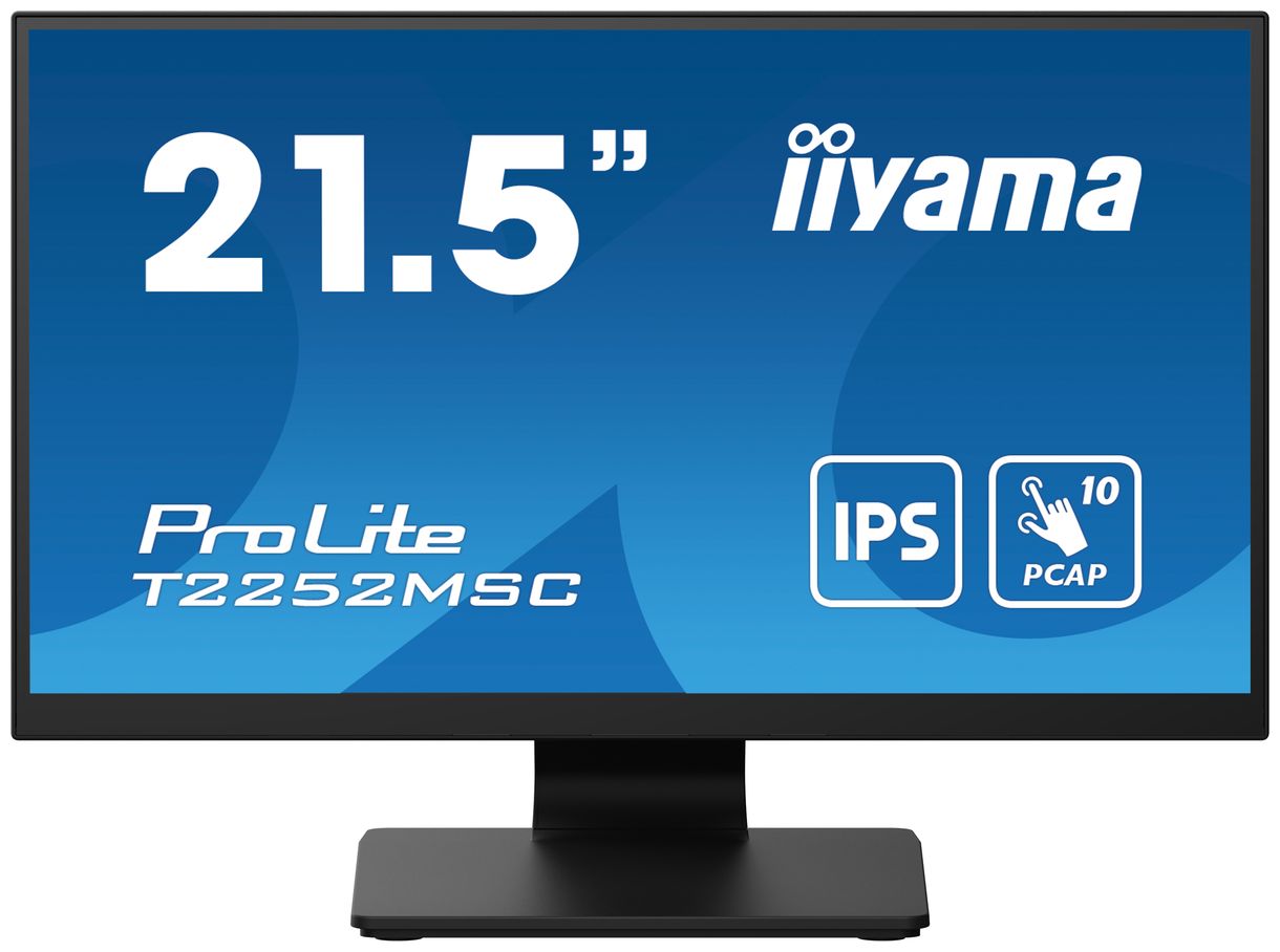 ProLite T2252MSC-B2 Full HD Monitor 54,6 cm (21.5 Zoll) EEK: C 16:9 5 ms 225 cd/m² (Schwarz) 