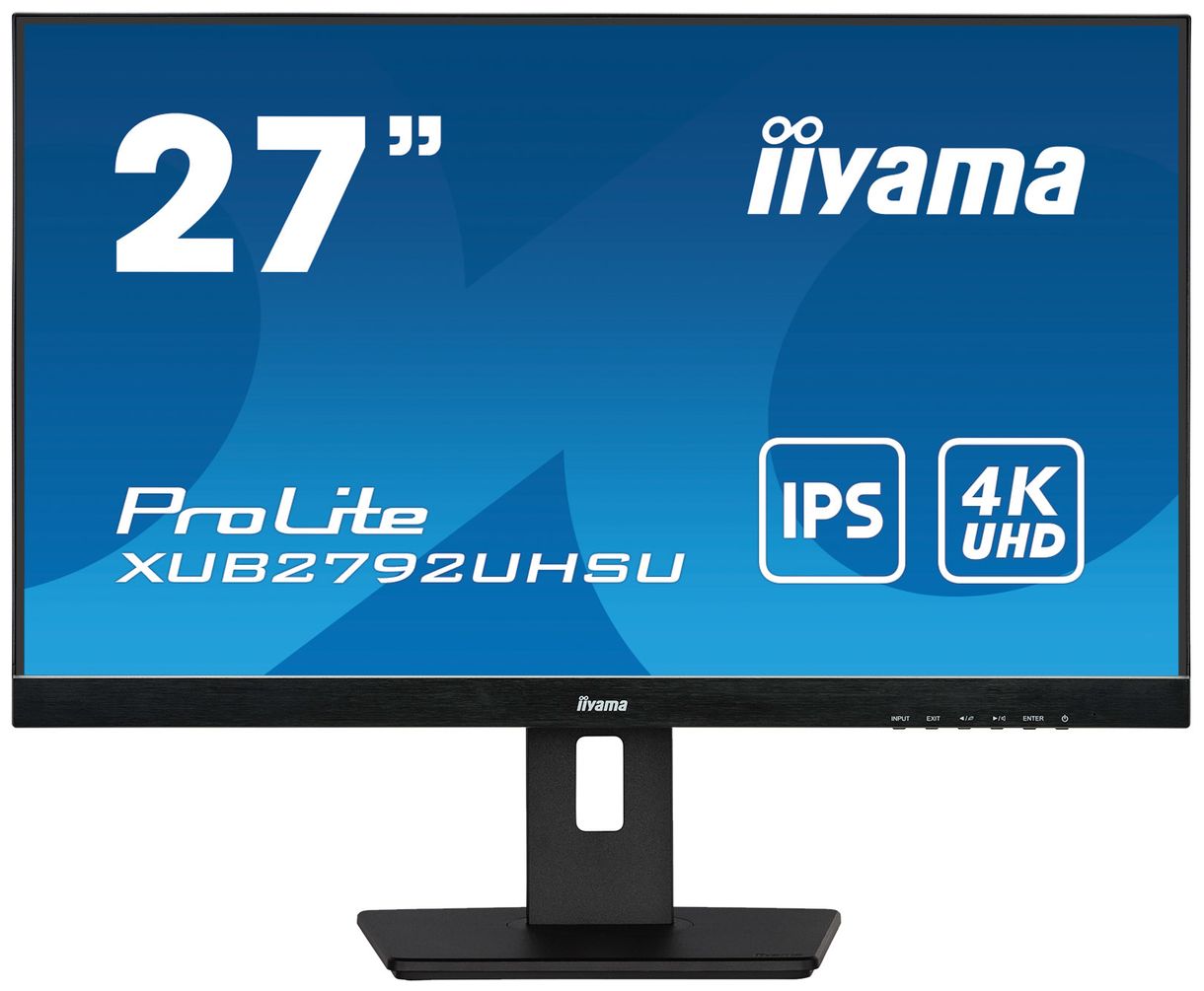 ProLite XUB2792UHSU-B5 4K Ultra HD Monitor 68,6 cm (27 Zoll) EEK: F 16:9 4 ms 350 cd/m² (Schwarz) 