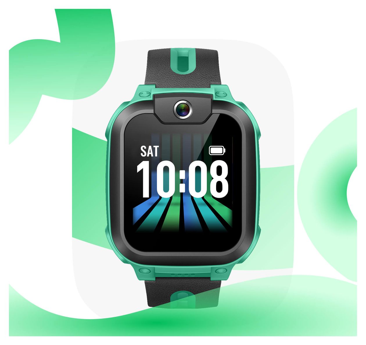 Z1 Digital Smartwatch Rechteckig IPX8 4G  (Grün) 