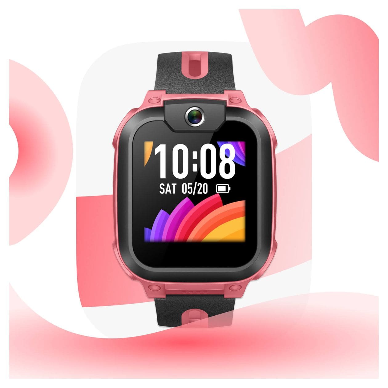Z1 Digital Smartwatch Rechteckig IPX8 4G  (Pink) 