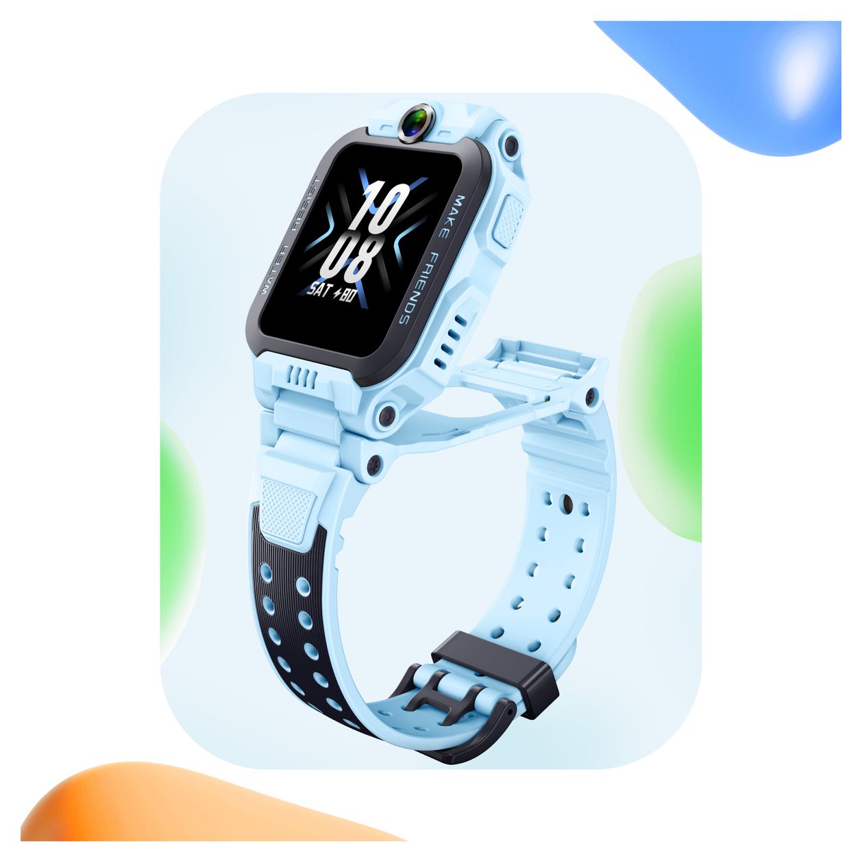 Z7 Digital Smartwatch Rechteckig 4G  (Blau) 