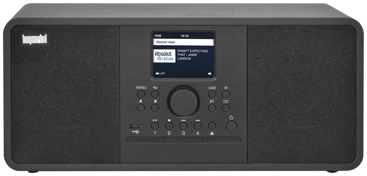 Dabman i205CD Bluetooth DAB, DAB+, FM Internet Radio (Schwarz) 