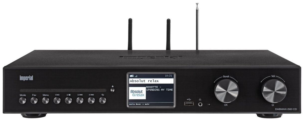 Dabman i560CD Bluetooth DAB+ Internet Radio (Schwarz) 
