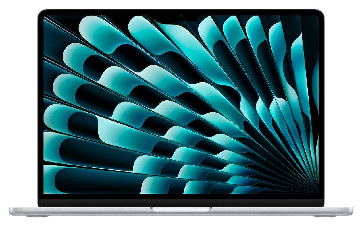 MacBook Air Notebook 34,5 cm (13.6 Zoll) 2560 x 1664 Pixel 16 GB Ram 512 GB SSD macOS Sonoma Apple M intern (Silber) 