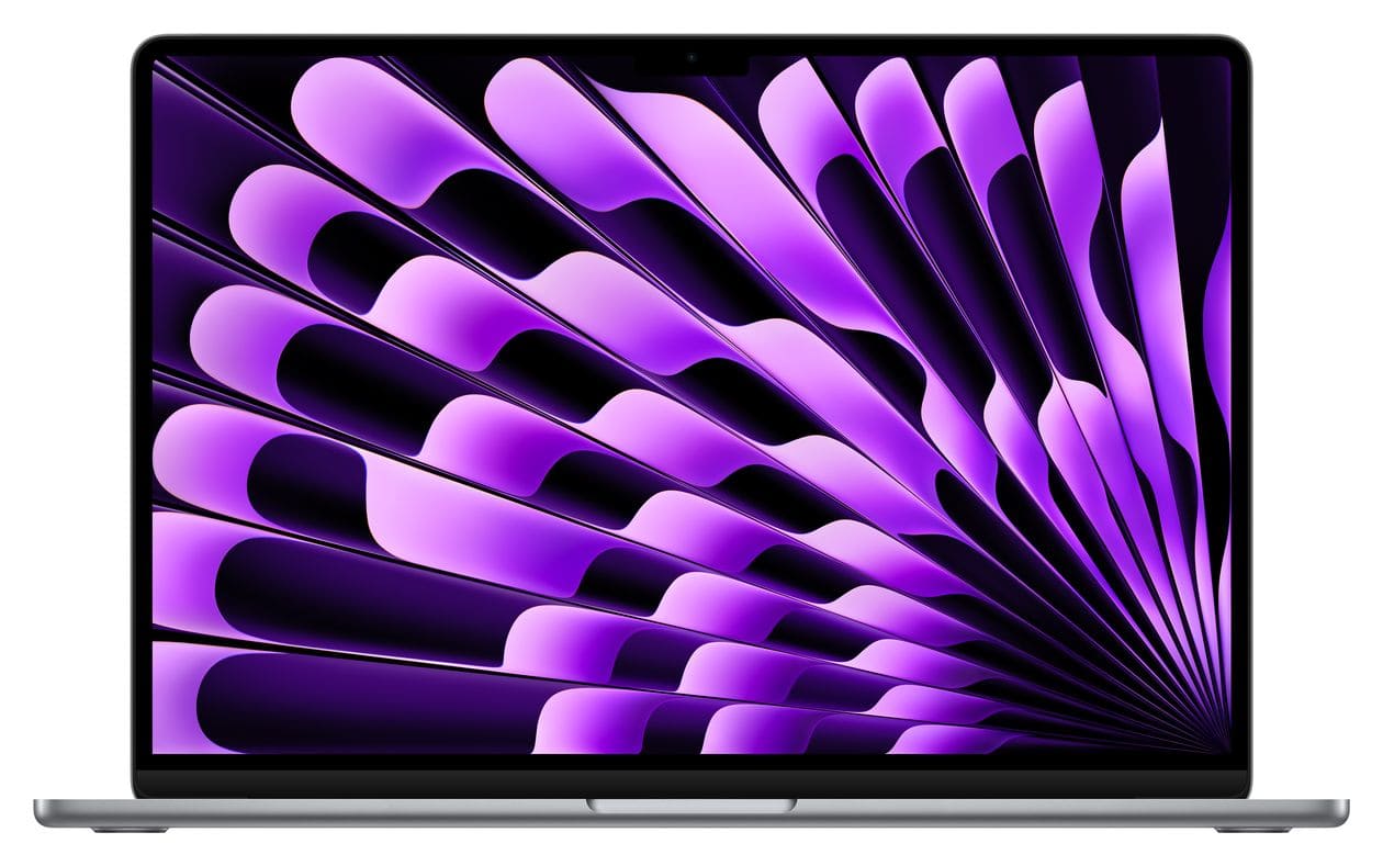 MacBook Air Notebook 38,9 cm (15.3 Zoll) 2880 x 1864 Pixel 8 GB Ram 512 GB SSD macOS Sonoma Apple M intern (Grau) 