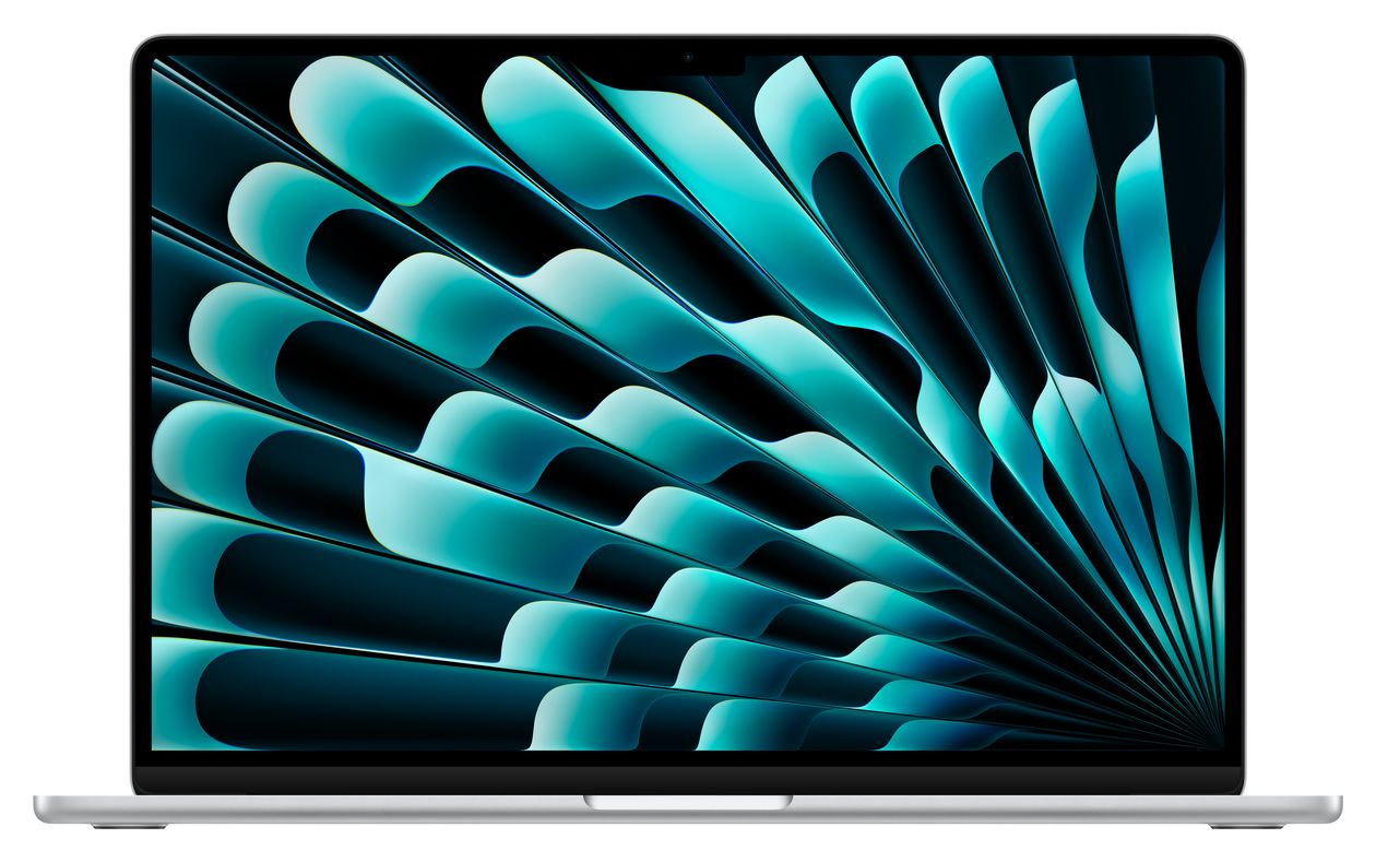 MacBook Air Notebook 38,9 cm (15.3 Zoll) 2880 x 1864 Pixel 8 GB Ram 256 GB SSD macOS Sonoma Apple M intern (Silber) 