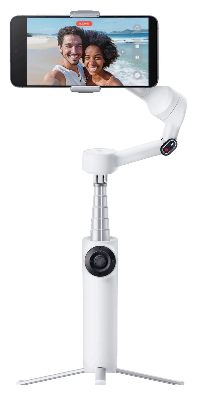 Flow 2 Standard Bundle Stativ Gimbal für Smartphone faltbar Bluetooth  (Weiß) 