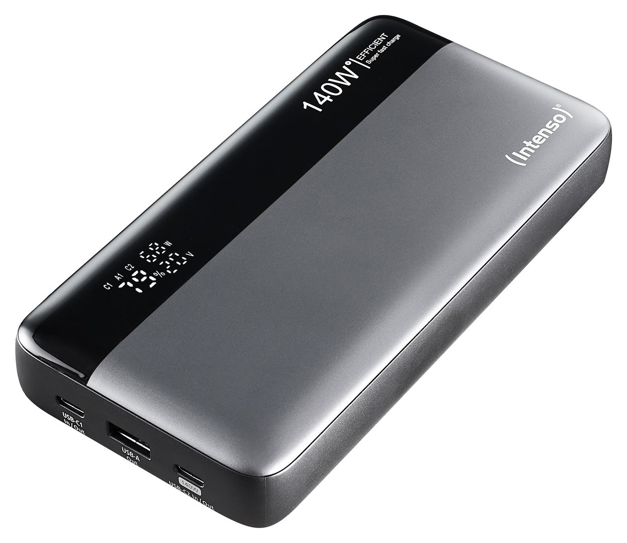HE 25000 mAh Powerbank  (Schwarz, Grau) 