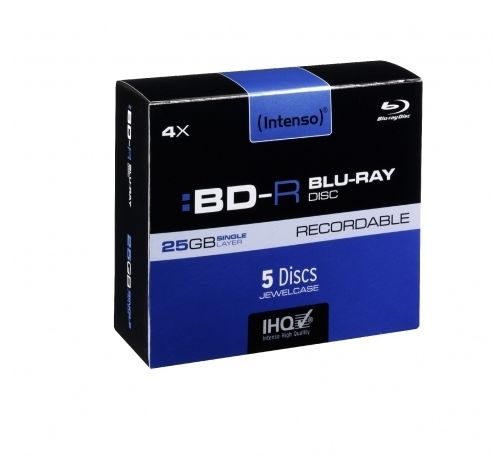 Blu-Ray BD-R Rohlinge 25GB 5er Jewelcase Schreibgeschwindigkeit 4x 