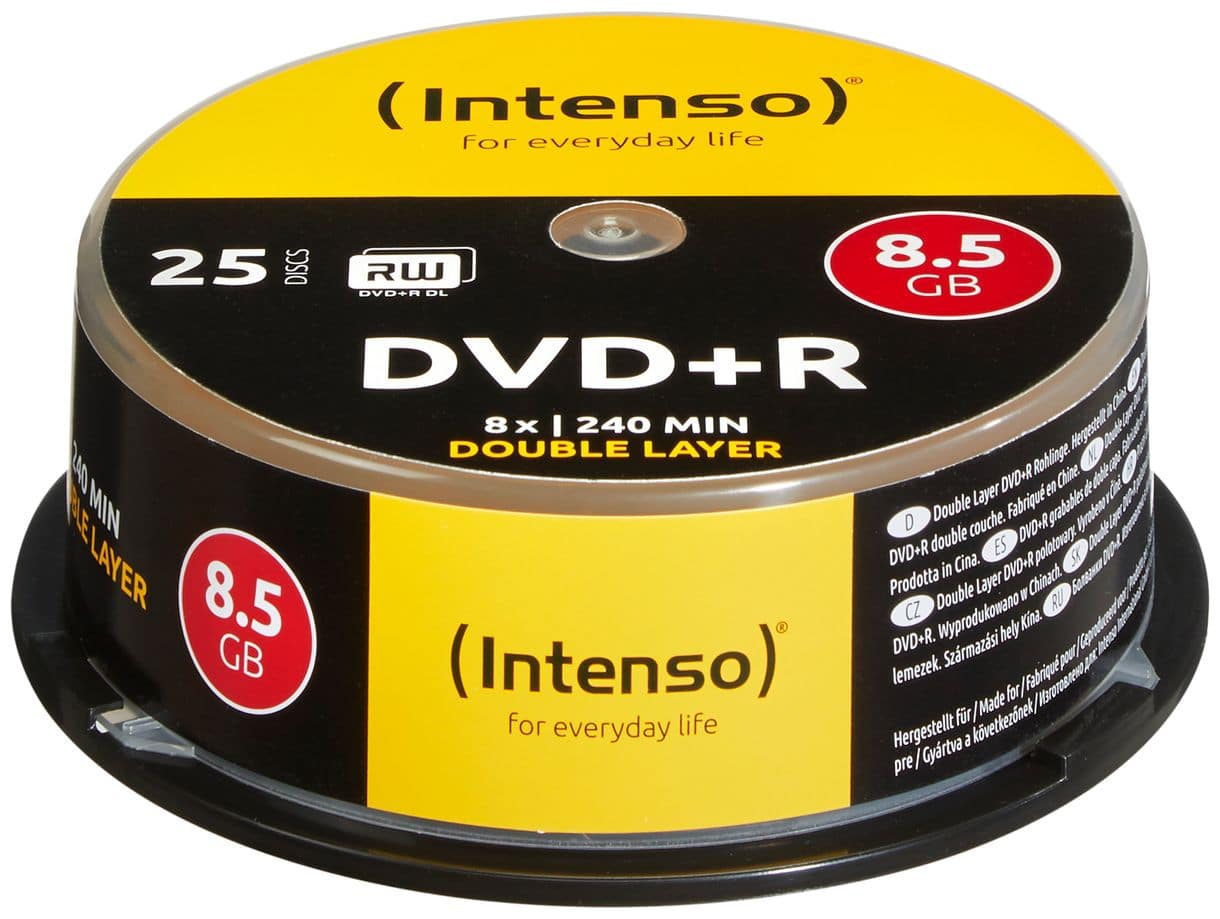 DVD+R 8.5GB 8x Double Layer 25er Cakebox 