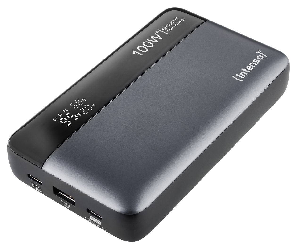 HE 20000 mAh Powerbank  (Schwarz, Grau) 