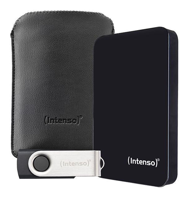 Memory Drive Bonuspack 2 TB externe Festplatte 2.5"  (Schwarz) 