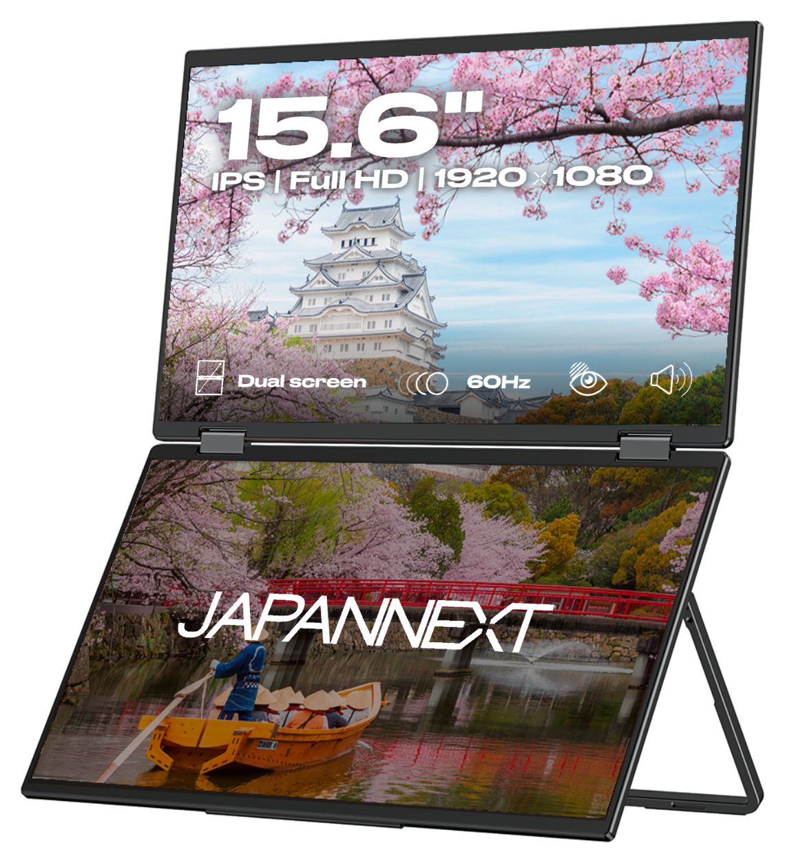 JN-DMD-IPS156F Full HD Monitor 39,6 cm (15.6 Zoll) 16:9 20 ms 250 cd/m²  (Schwarz) 