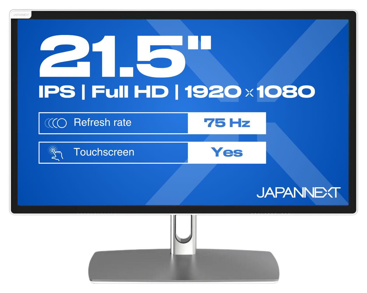 JN-IPS2152FHDR-C65W-FLD-T Full HD Monitor 54,6 cm (21.5 Zoll) 16:9 8 ms 250 cd/m²  (Grau) 