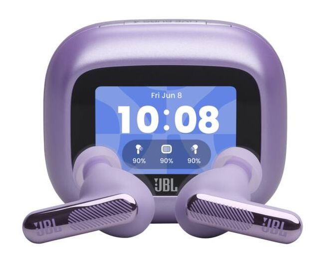 Live Beam 4 In-Ear Bluetooth Kopfhörer kabellos 10 h Laufzeit IP55  (Violett) 