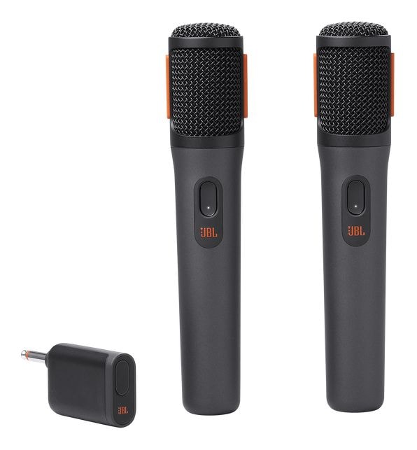 PartyBox Wireless Mic kabellos Mikrofon-Set  (Schwarz) 