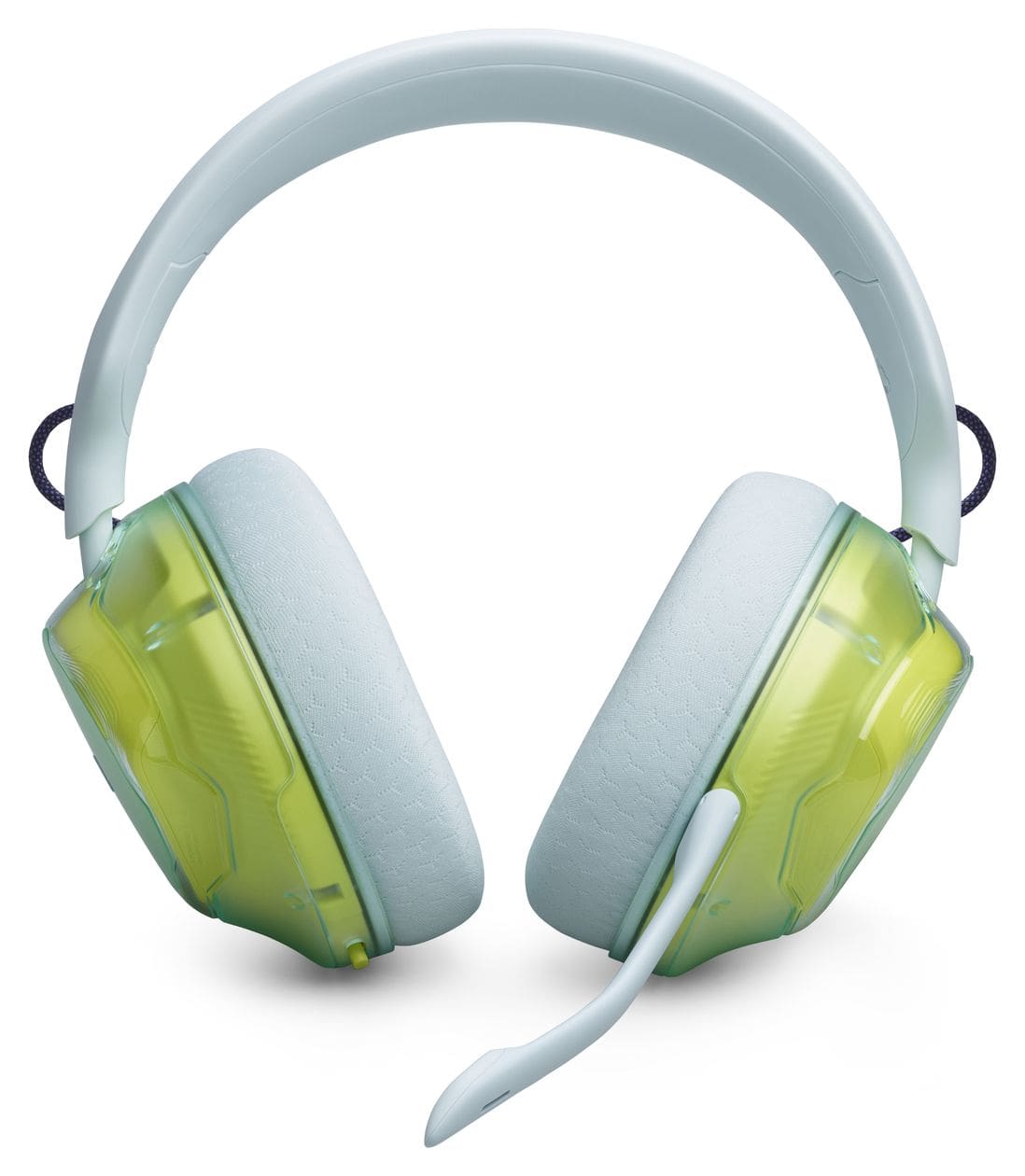 Quantum 520 Over Ear Bluetooth Kopfhörer kabellos USB Typ-C  (Hellgrün) 
