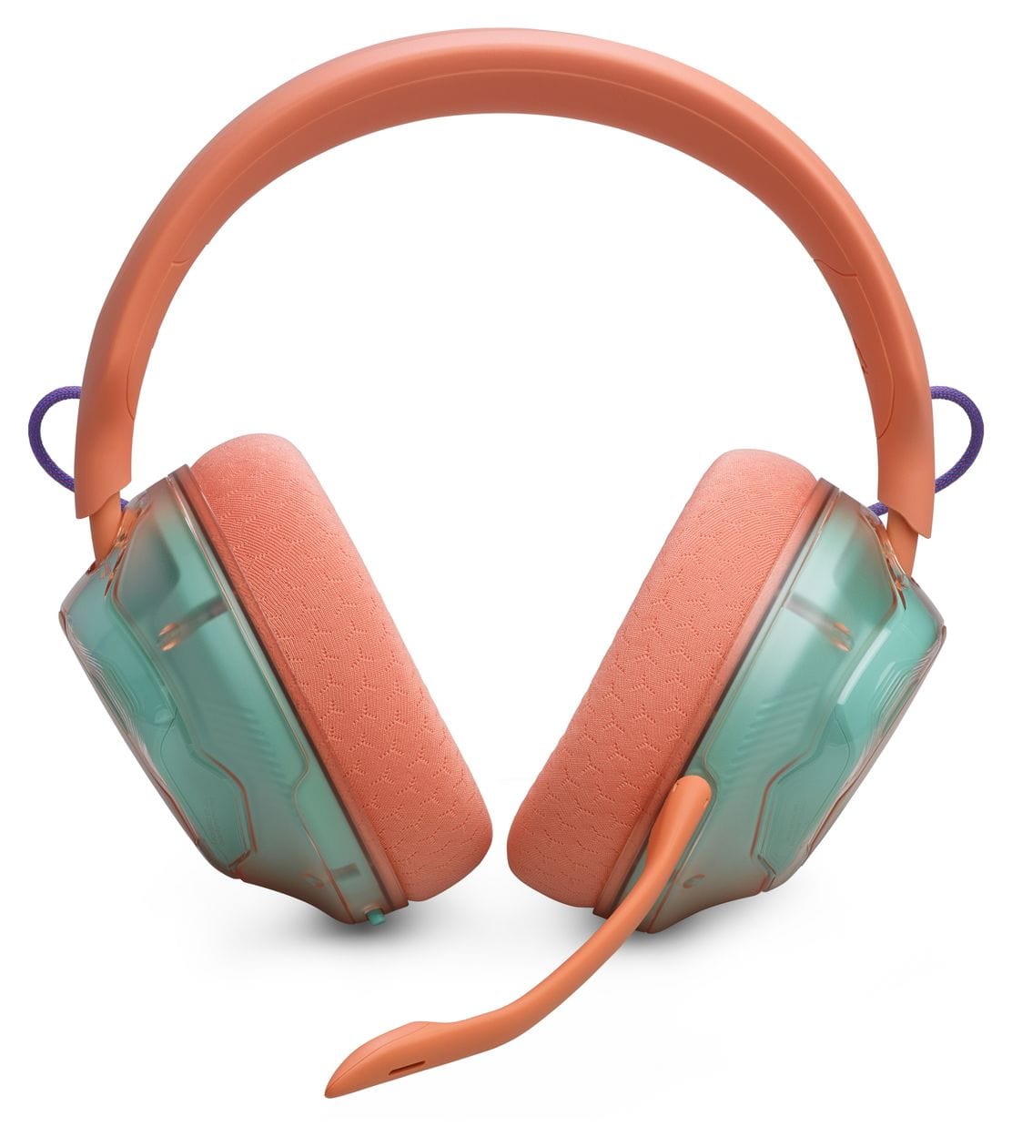 Quantum 520 Over Ear Bluetooth Kopfhörer kabellos USB Typ-C  (Koralle) 