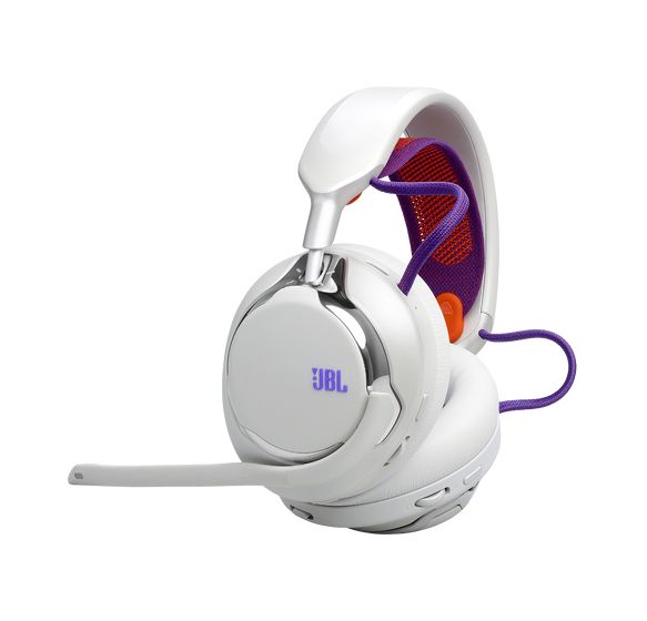 Quantum 950 Over Ear Bluetooth Kopfhörer kabellos 30 h Laufzeit USB Typ-C (Orange, Silber, Weiß) 