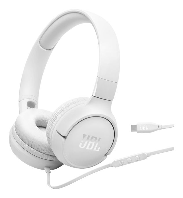 Tune 520C Ohraufliegender Kopfhörer Kabelgebunden USB Typ-C  (Weiß) 