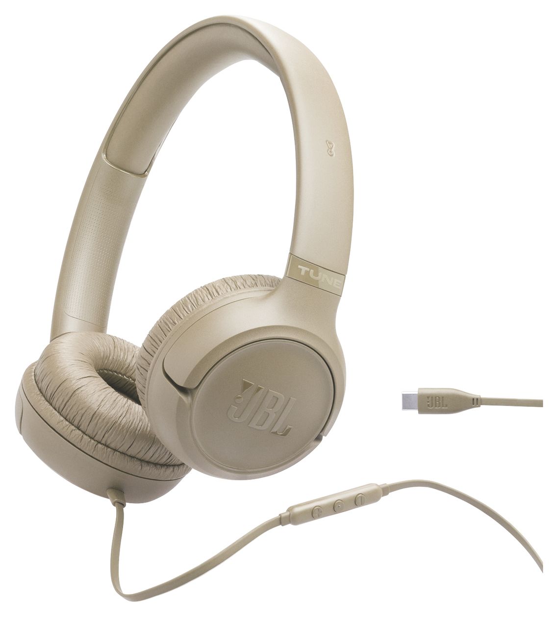 Tune 530C USB C Over Ear Kopfhörer Kabelgebunden USB Typ-C  (Beige) 