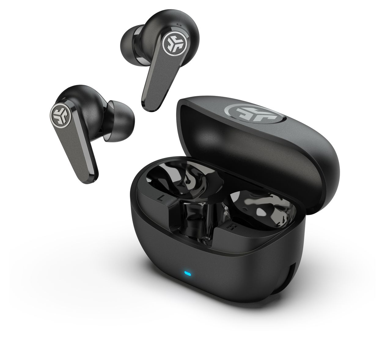 Go Pods ANC In-Ear Bluetooth Kopfhörer Kabellos TWS 26 h Laufzeit IP55 USB Typ-C  (Schwarz) 